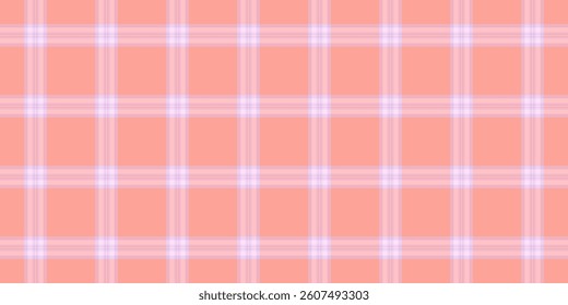 Knit tartan pattern fabric, part plaid vector background. Royal texture check textile seamless in light and pink colors palette.