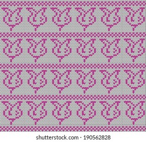 Knit texture. Fabric background. Seamless pattern.