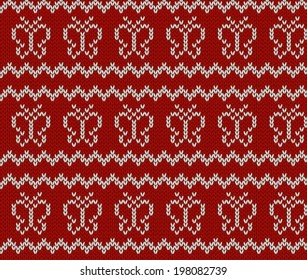 Knit texture. Fabric background. Seamless pattern.