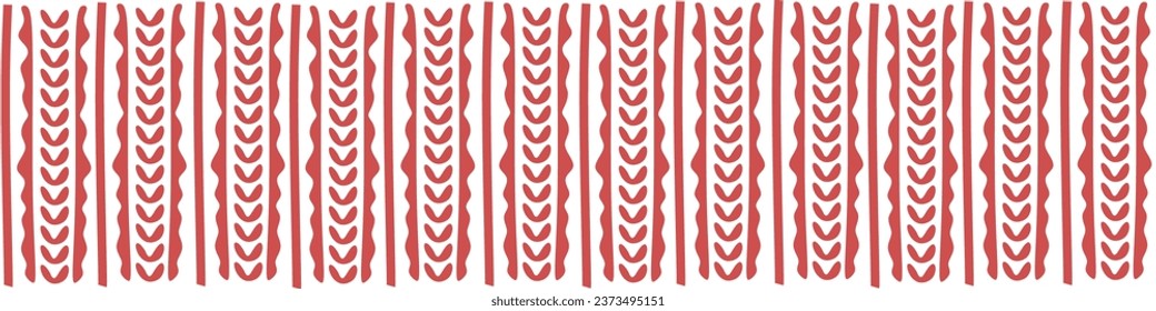 Knit Vector background. Color Christmas and New Year illustration with texture of Knitted sweater. Template for Autumn and Winter design art, Poster, Banner, Placard, Sticker. Red and white backdrop.