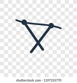 Knit vector icon isolated on transparent background, Knit transparency logo concept