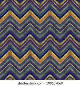 Knit Vector Seamless Pattern. Fashion Color Swatch