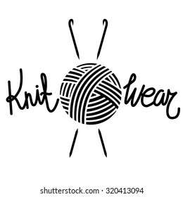 Knit wear vector logo