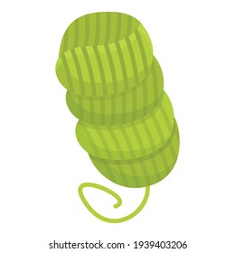 Knit wool icon. Cartoon of Knit wool vector icon for web design isolated on white background