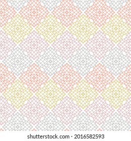 Rama vectorial sin soldadura de tela de lana de tejido de cintura para la primavera. Diseño de impresión geométrica de superficie temática de la embarcación diurna para textiles,