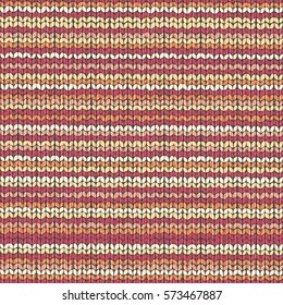 Knited repeat pattern, fabric wool texture design, vector illustration