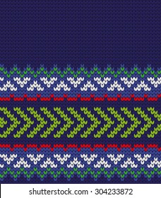 knitted abstract seamless pattern