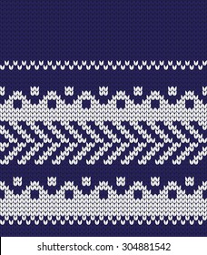knitted abstract seamless pattern