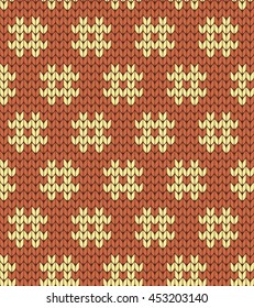 Knitted abstract seamless pattern