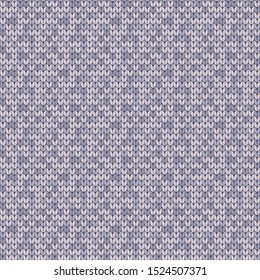 Knitted abstract vector seamless pattern for sweater or plaid design pixel style