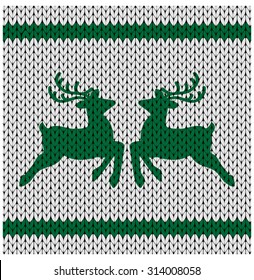 knitted background with deer  - layered to remove deer for full blank knitted background 