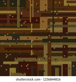 knitted background with different colors illustration