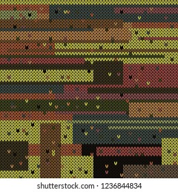 knitted background with different colors illustration