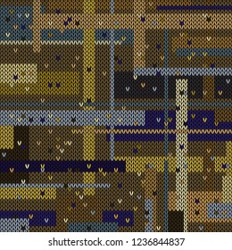 knitted background with different colors illustration