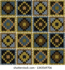 knitted background with different colors illustration