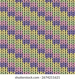 Patrón de fondo de punto de Fondo de pantalla de punto de impresión decorativa hecho a mano textil de punto de mano	