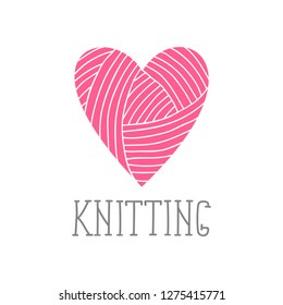 knitted background. Vector illustration. It can be used for stickers and labels