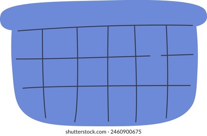 Knitted Basket Icon Vector Illustration