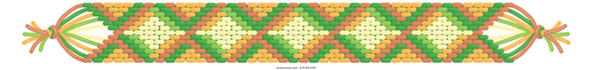 Knitted bracelet. Diy yarn thread wristband icon