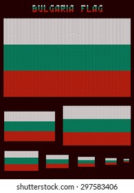 Knitted BULGARIA flag