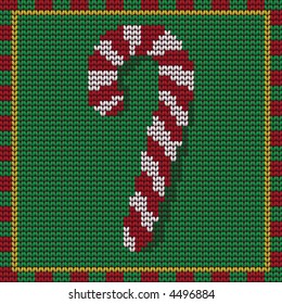 Knitted Candycane Design