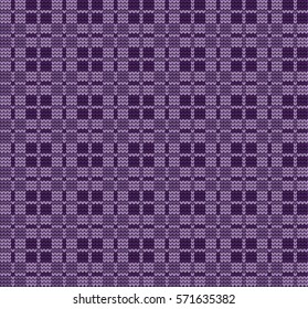 Knitted checkered seamless pattern
