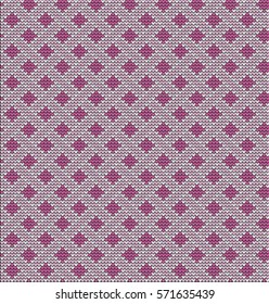 Knitted checkered seamless pattern