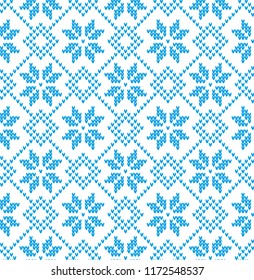 Knitted Christmas and New Year pattern