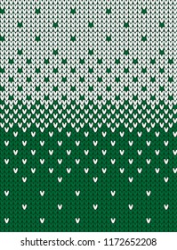 Knitted Christmas and New Year pattern