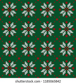 Knitted Christmas and New Year pattern