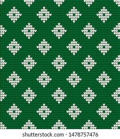 Knitted Christmas and New Year pattern
