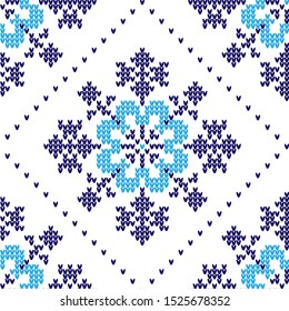 Knitted Christmas and New Year pattern
