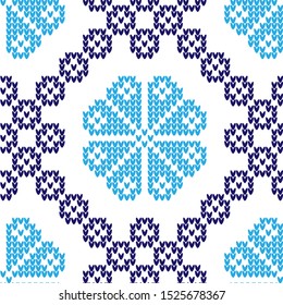 Knitted Christmas and New Year pattern