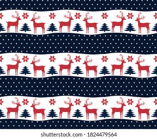 Knitted Christmas and New Year pattern