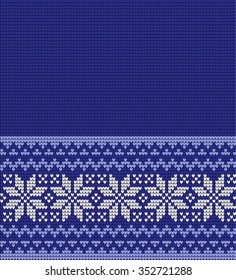 Knitted Christmas and New Year pattern