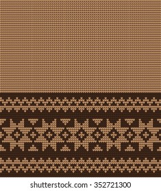 Knitted Christmas and New Year pattern