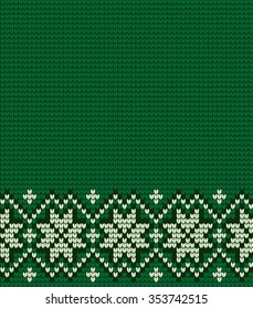 Knitted Christmas and New Year pattern
