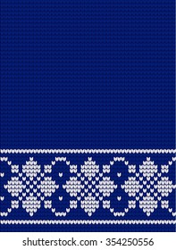 Knitted Christmas and New Year pattern