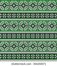 Knitted Christmas and New Year pattern