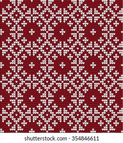Knitted Christmas and New Year pattern
