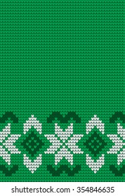 Knitted Christmas and New Year pattern