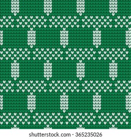 Knitted Christmas and New Year pattern