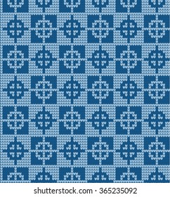 Knitted Christmas and New Year pattern