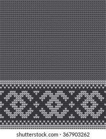 Knitted Christmas and New Year pattern