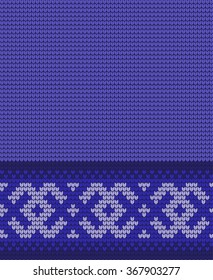 Knitted Christmas and New Year pattern