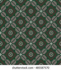 Knitted Christmas and New Year pattern