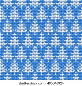 Knitted Christmas and New Year pattern