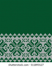 Knitted Christmas and New Year pattern