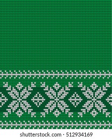 Knitted Christmas and New Year pattern