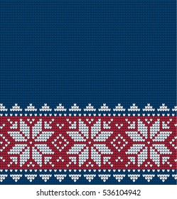 Knitted Christmas and New Year pattern